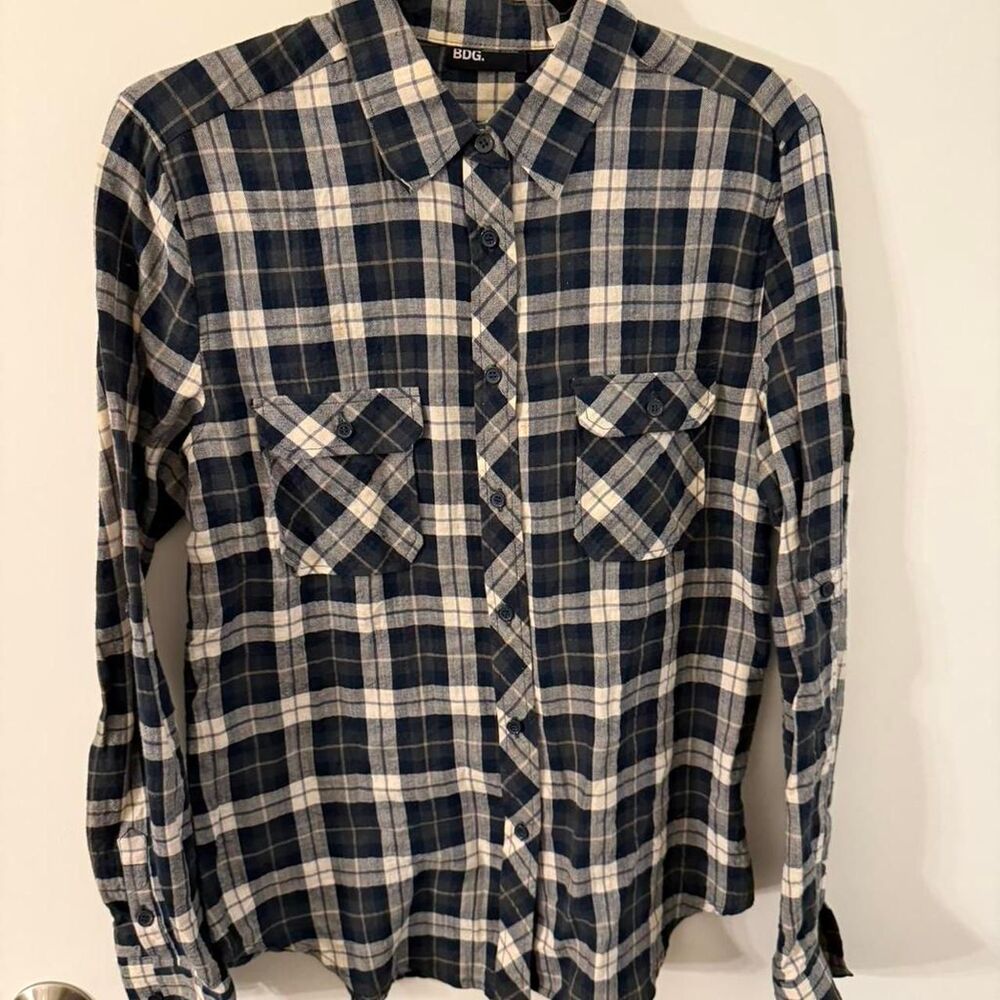 Bdg Women's Blue and Navy Shirt